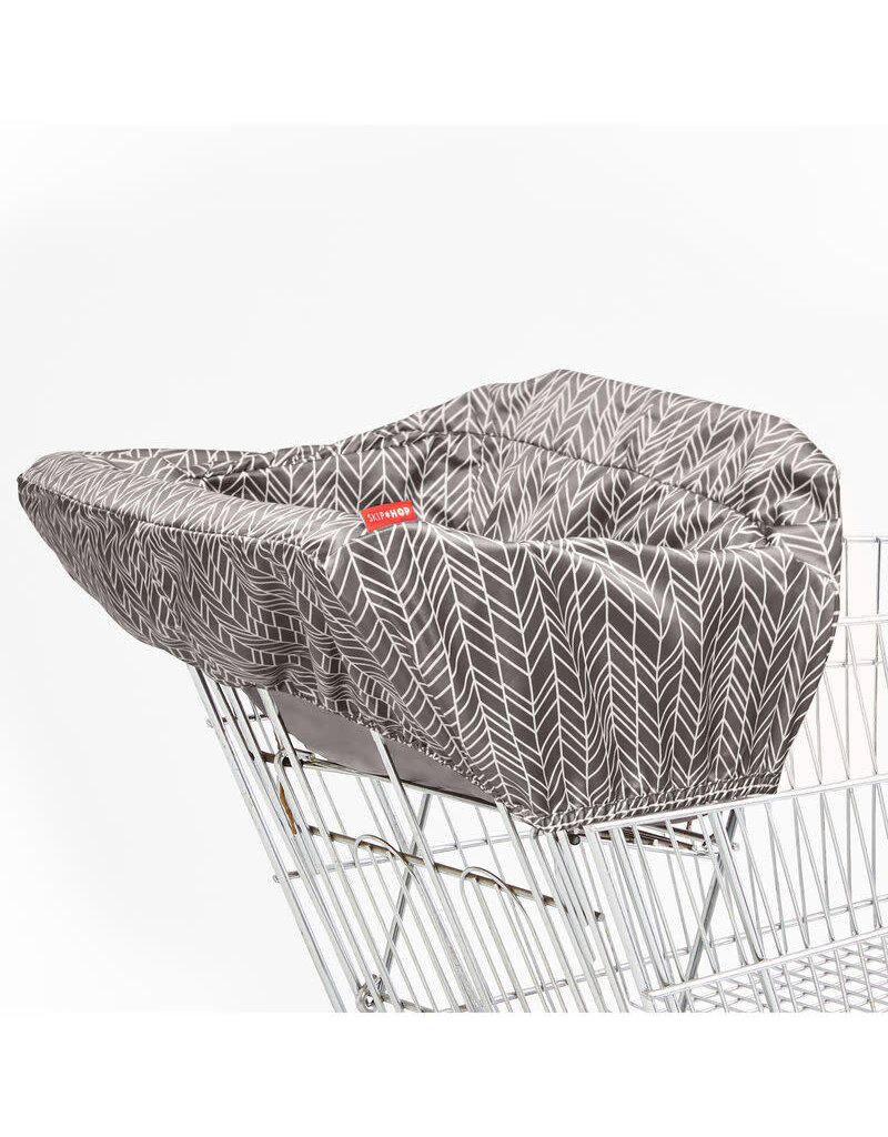 Skip Hop TAKE COVER shopping cart & high chair cover GREY FEATHER