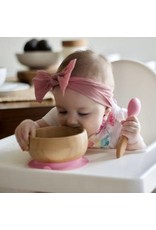 Avanchy Bamboo Baby Bowl & Spoon Pink