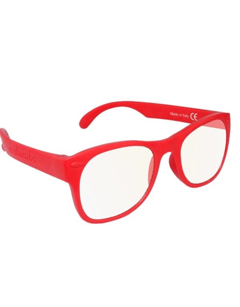 Roshambo Junior 5+ yrs  Screen Time Blue Blocker Glasses Red