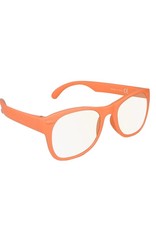 Roshambo Adult S/M  Screen Time Blue Blocker Glasses Orange