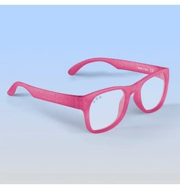 Roshambo Adult S/M  Screen Time Blue Blocker Glasses Pink Glitter