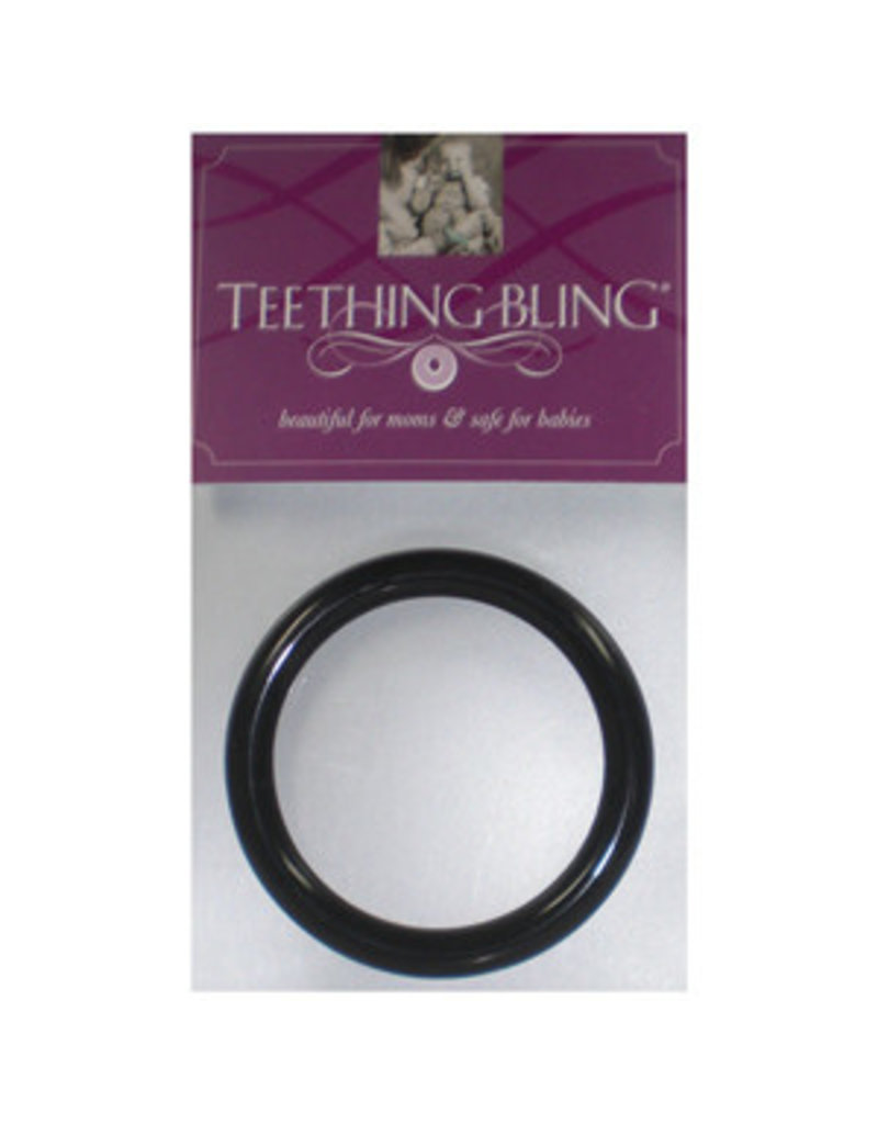 Teething Bling  Bangle Onyx Black