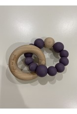 Getting Sew Crafty Purple Silicone + Wood Teether