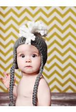 Blueberry Hill Crochet Hats Ben Mohawk Grey Toddler