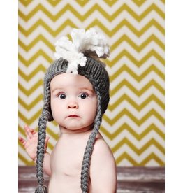 Blueberry Hill Crochet Hats Ben Mohawk Grey Toddler