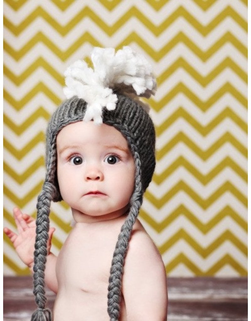 Blueberry Hill Crochet Hats Ben Mohawk Grey Toddler