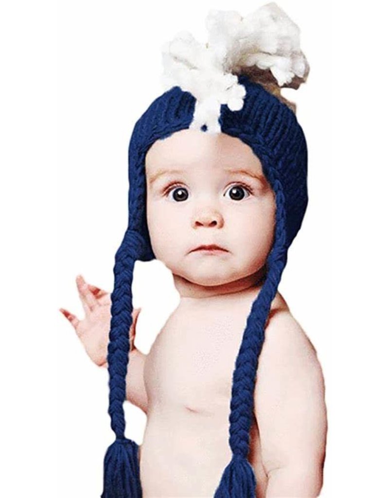 Blueberry Hill Crochet Hats Ben Mohawk Blue Infant