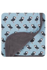 Kickee Pants Print Stroller Blanket (Pond Puffin - One Size)