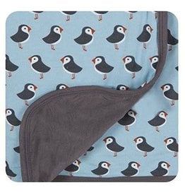 Kickee Pants Print Stroller Blanket (Pond Puffin - One Size)