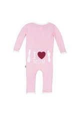 Kickee Pants Holiday Fitted Applique Coverall (Lotus I Love Mom - Preemie)