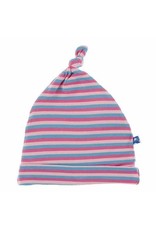 Kickee Pants Print Knot Hat Flamingo Anniversary Stripe