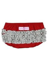 Crimson & Gray  Rufflebutts bloomer- 2t-3t