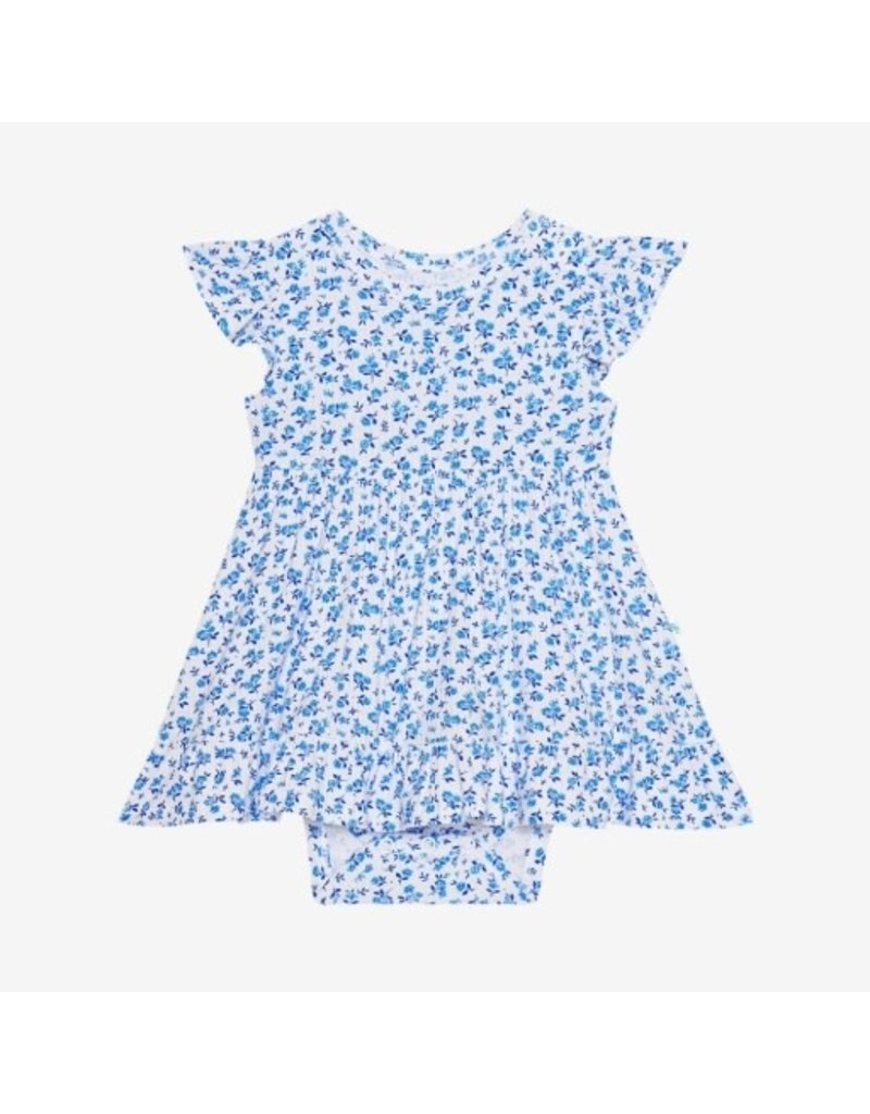 Posh Peanut Andina - Capsleeve Basic Ruffled Bodysuit Dress