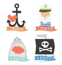 Lucy Darling Milestone Stickers Little Captain