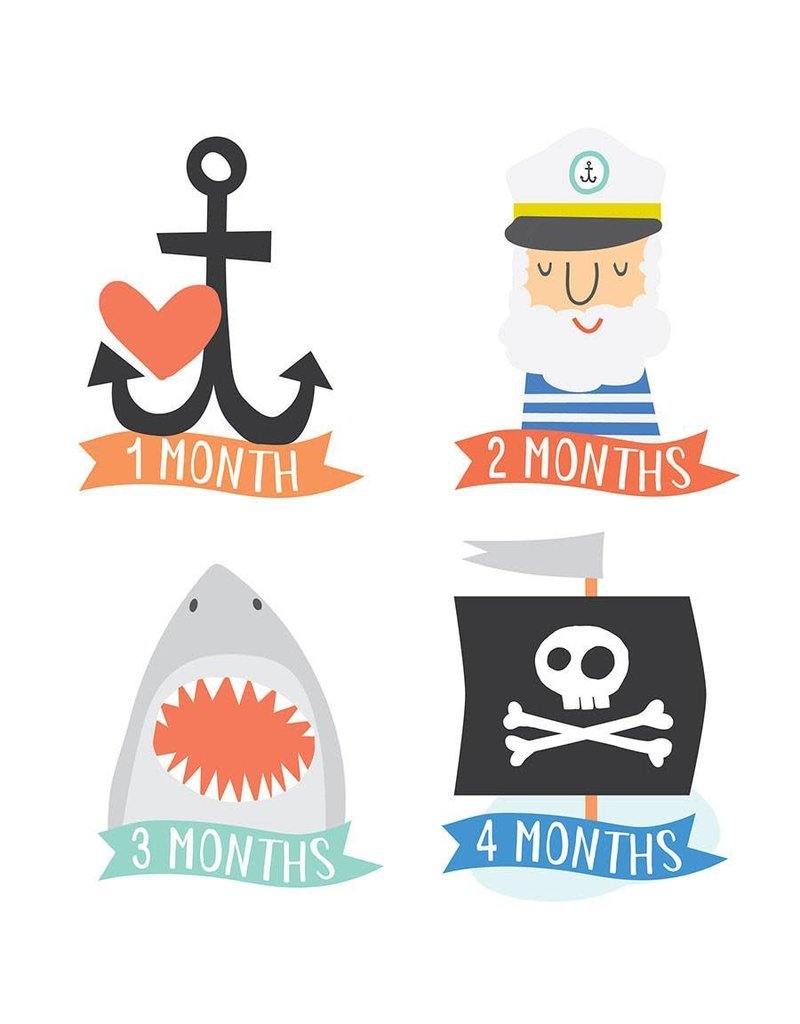 Lucy Darling Milestone Stickers Little Captain