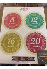 Lucy Darling Milestone Stickers Pregnancy Doily