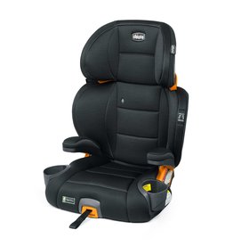 KidFit ClearTex Plus 2-in-1 Belt-Positioning Booster Car Seat - Obsidian