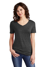 Jerzees JERZEES ® Ladies Snow Heather Jersey V-Neck T-Shirt - Black Ink
