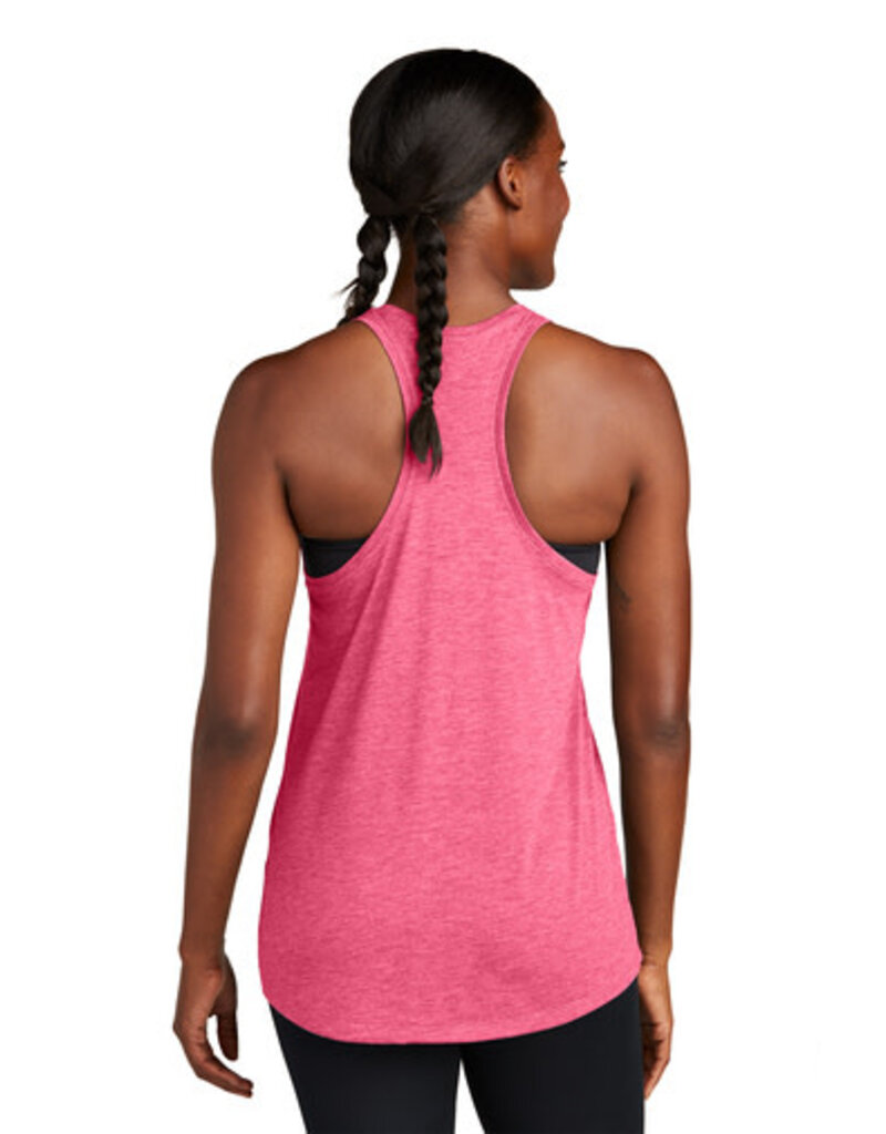 Sport-Tek Sport-Tek® Ladies PosiCharge® Tri-Blend Wicking Tank - Pink Raspberry Heather