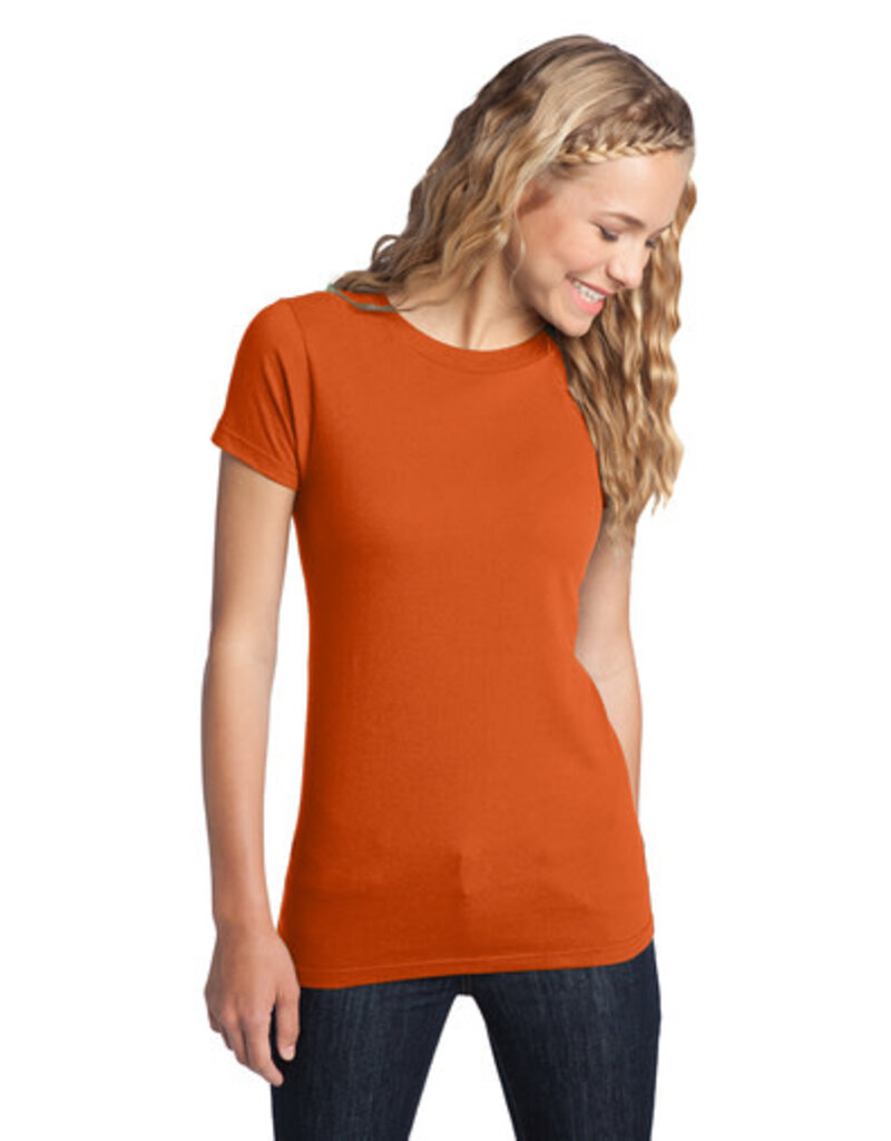 District District ® Women’s Fitted The Concert Tee ® - Deep Orange