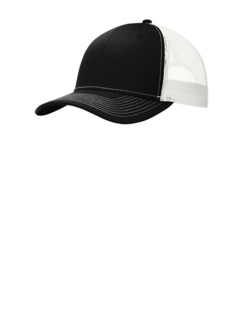 Port Authority Port Authority® Snapback Trucker Cap - Black/White