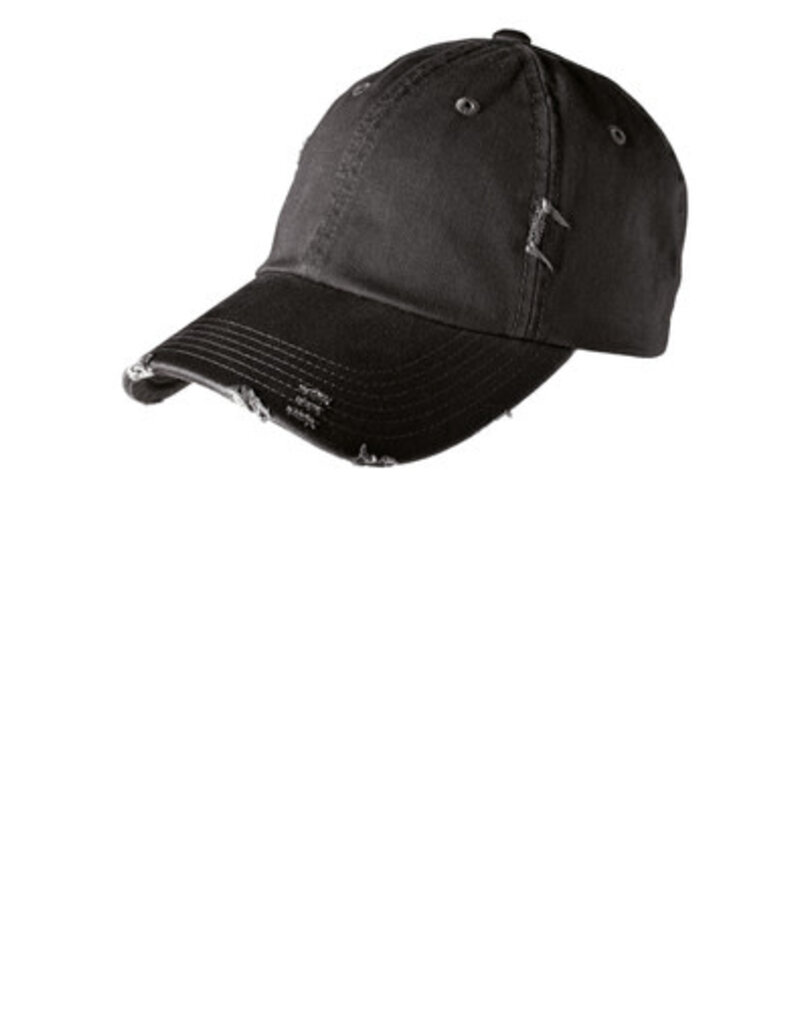 District District ® Distressed Cap - Black