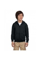 Gildan Gildan Youth Heavy Blend™ 50/50 Full-Zip Hooded Sweatshirt - Black