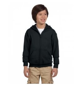 Gildan Gildan Youth Heavy Blend™ 50/50 Full-Zip Hooded Sweatshirt - Black