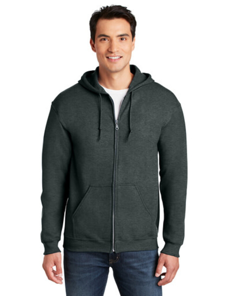 Gildan Gildan® - Heavy Blend™ Full-Zip Hooded Sweatshirt - Dark Heather Grey