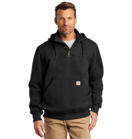 Carhartt Carhartt ® Rain Defender ® Paxton Heavyweight Hooded Zip Mock Sweatshirt - Black