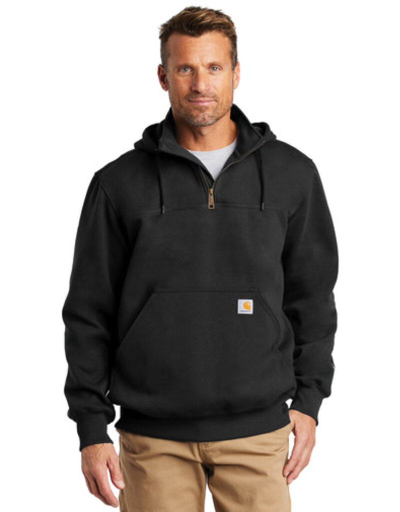 Carhartt Carhartt ® Rain Defender ® Paxton Heavyweight Hooded Zip Mock Sweatshirt - Black