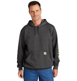 Carhartt Carhartt® Midweight Hooded Logo Sweatshirt - Carbon Heather