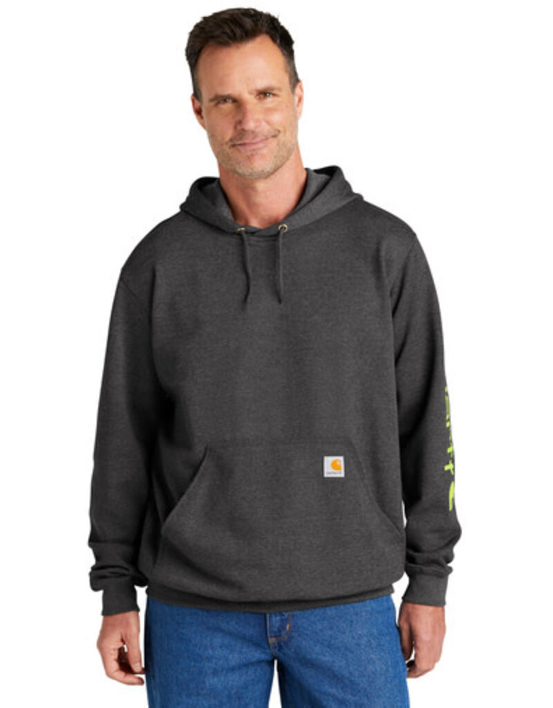 Carhartt Carhartt® Midweight Hooded Logo Sweatshirt - Carbon Heather