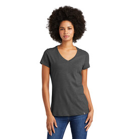 New Era New Era® Ladies Heritage Blend V-Neck Tee - Black Heather