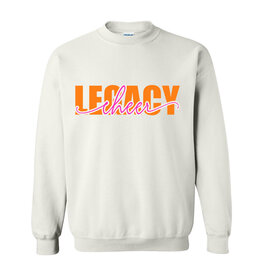 Gildan Legacy Cheer Crewneck Sweatshirt- Orange/Pink