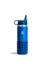 Hydroflask 20 OZ KIDS F WIDE MOUTH STRAW CAP AND BOOT LAKE