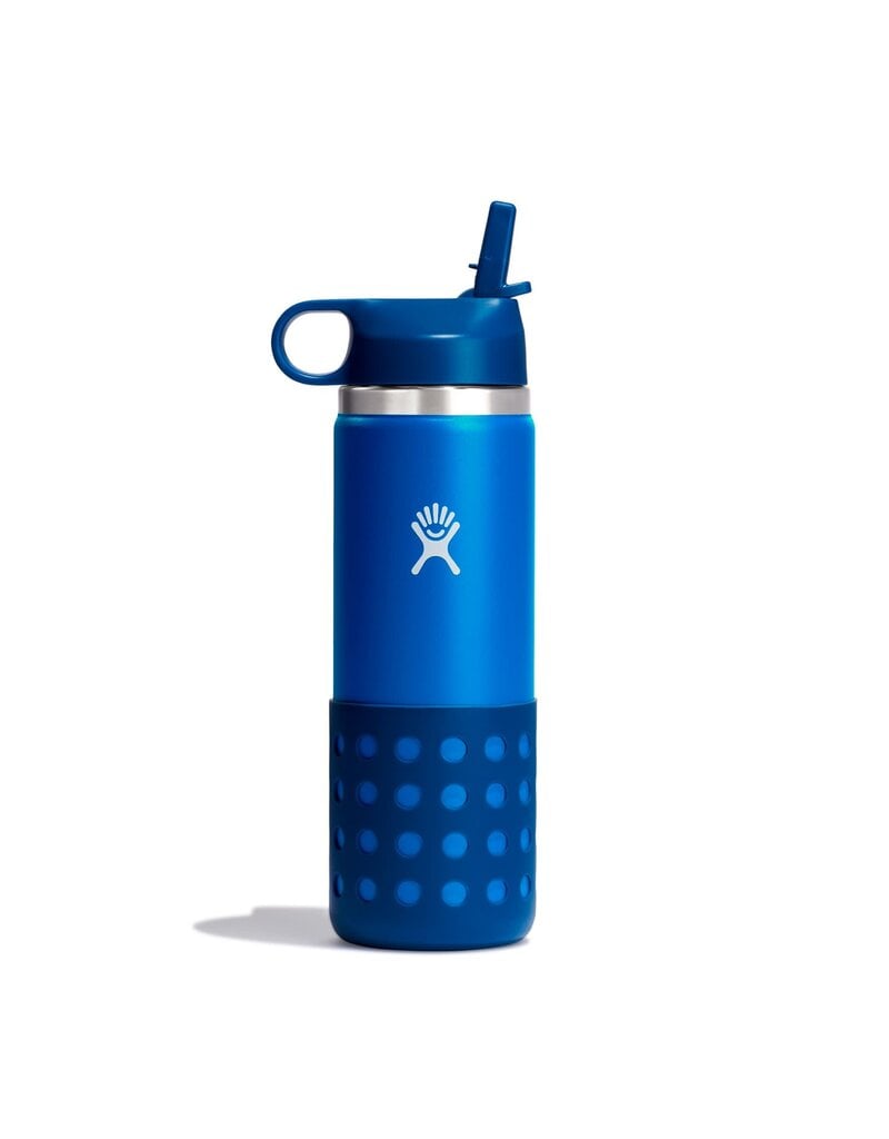 Hydroflask 20 OZ KIDS F WIDE MOUTH STRAW CAP AND BOOT LAKE