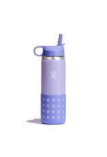 Hydroflask 20 OZ KIDS F WIDE MOUTH STRAW CAP AND BOOT WISTERIA