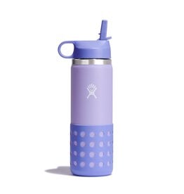 Hydroflask 20 OZ KIDS F WIDE MOUTH STRAW CAP AND BOOT WISTERIA