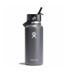 Hydroflask 32 OZ WIDE FLEX STRAW CAP STONE