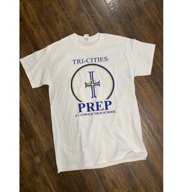 TC Prep TC Prep Cross Logo Short Sleeve White T-shirt - Medium