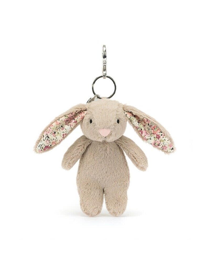jellycat Blossom Beige Bunny Bag Charm