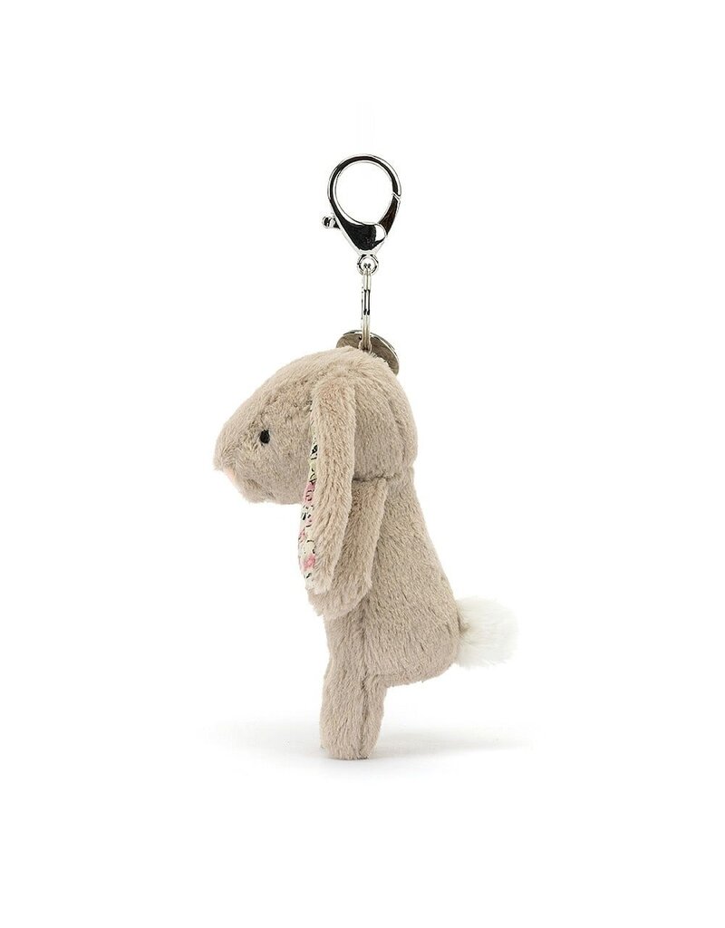 jellycat Blossom Beige Bunny Bag Charm