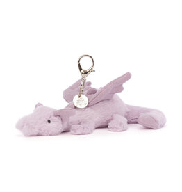 jellycat Lavender Dragon Bag Charm