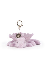 jellycat Lavender Dragon Bag Charm