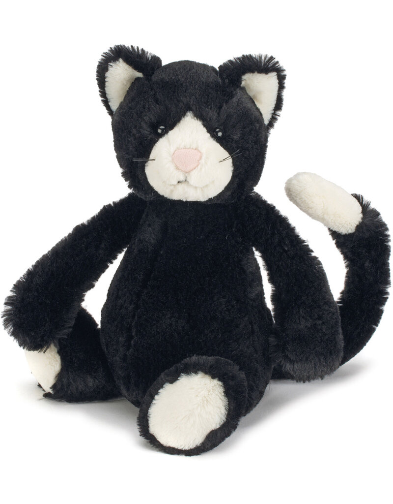 jellycat Bashful  Black & White kitten Medium