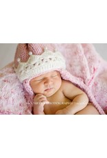 daisy Baby Daisy Baby Abigail Pink/white crown hat