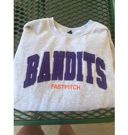 BDK Industries Bandits Raw Edge Crewneck Sweatshirt