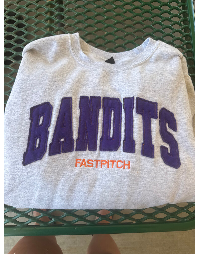 BDK Industries  Bandits Raw Edge Crewneck Sweatshirt