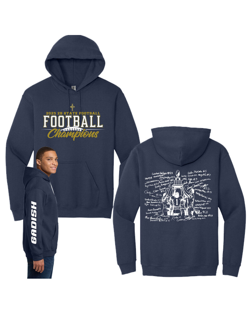 BDK Industries 2025 TCP Football State  CHAMP Hoodie